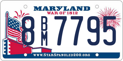 MD license plate 8BM7795