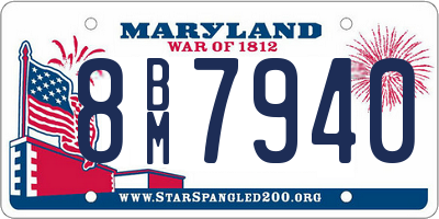 MD license plate 8BM7940