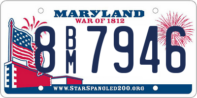 MD license plate 8BM7946