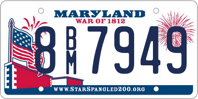 MD license plate 8BM7949