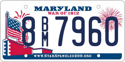 MD license plate 8BM7960