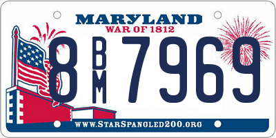 MD license plate 8BM7969