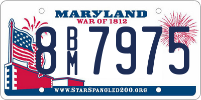 MD license plate 8BM7975