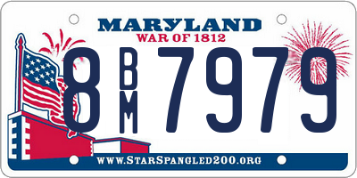 MD license plate 8BM7979