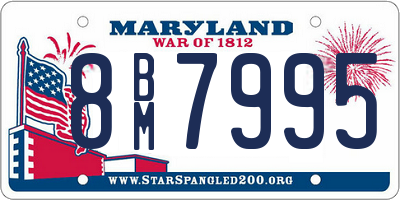 MD license plate 8BM7995