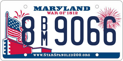 MD license plate 8BM9066