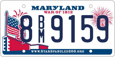 MD license plate 8BM9159