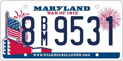 MD license plate 8BM9531