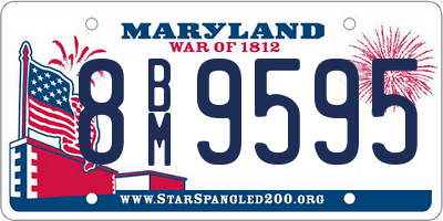 MD license plate 8BM9595