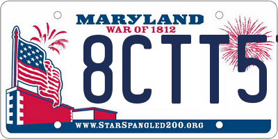 MD license plate 8CTT57