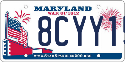 MD license plate 8CYY15