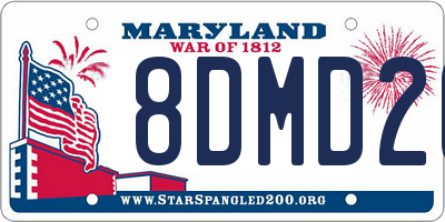 MD license plate 8DMD26