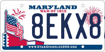 MD license plate 8EKX82