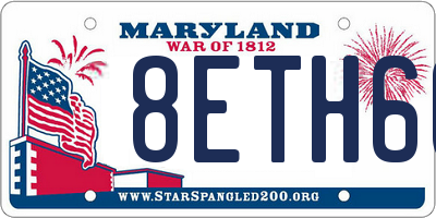 MD license plate 8ETH60