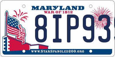 MD license plate 8IP939