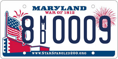 MD license plate 8MD0009