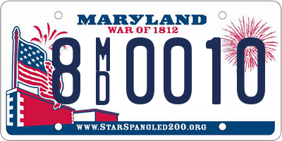 MD license plate 8MD0010