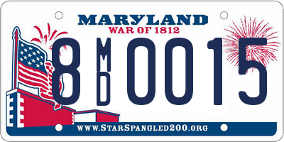 MD license plate 8MD0015