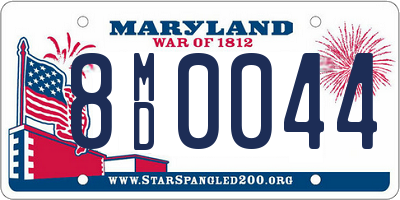 MD license plate 8MD0044