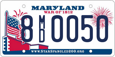 MD license plate 8MD0050