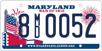 MD license plate 8MD0052