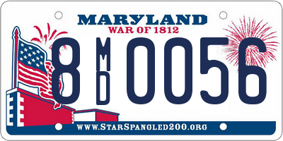 MD license plate 8MD0056