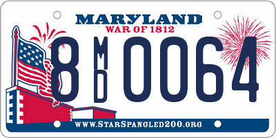 MD license plate 8MD0064