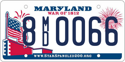 MD license plate 8MD0066