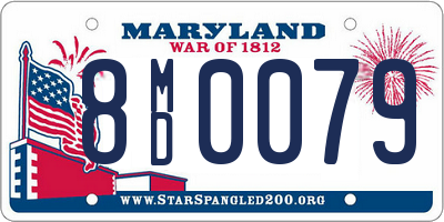 MD license plate 8MD0079