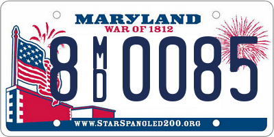 MD license plate 8MD0085