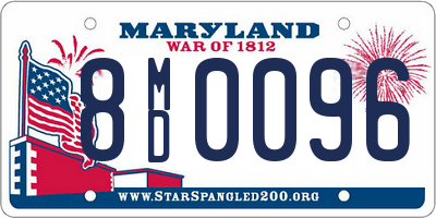 MD license plate 8MD0096