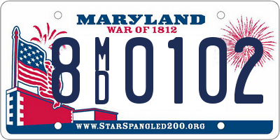 MD license plate 8MD0102
