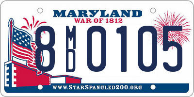 MD license plate 8MD0105