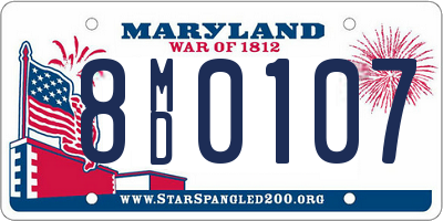 MD license plate 8MD0107