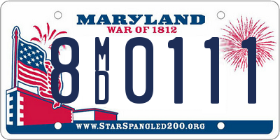 MD license plate 8MD0111