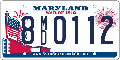 MD license plate 8MD0112