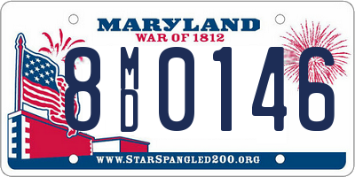 MD license plate 8MD0146