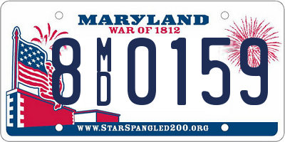 MD license plate 8MD0159