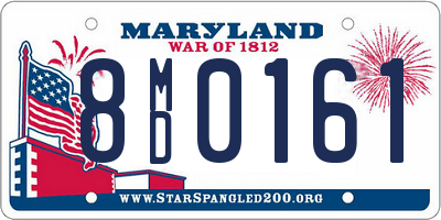 MD license plate 8MD0161