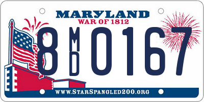 MD license plate 8MD0167