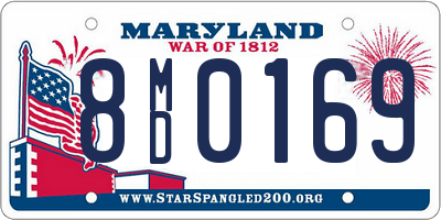 MD license plate 8MD0169