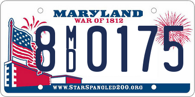 MD license plate 8MD0175