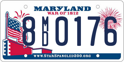 MD license plate 8MD0176