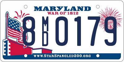 MD license plate 8MD0179