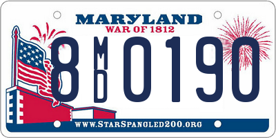 MD license plate 8MD0190