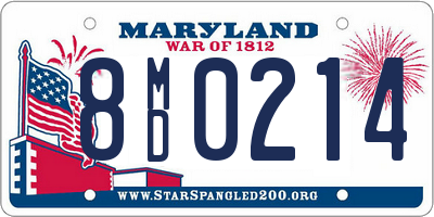 MD license plate 8MD0214