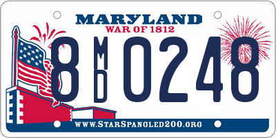 MD license plate 8MD0248