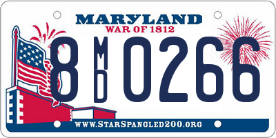 MD license plate 8MD0266