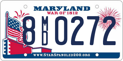 MD license plate 8MD0272