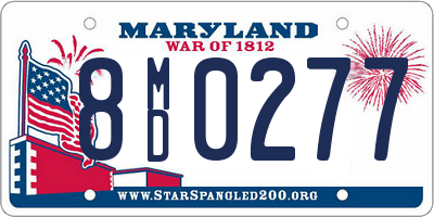 MD license plate 8MD0277